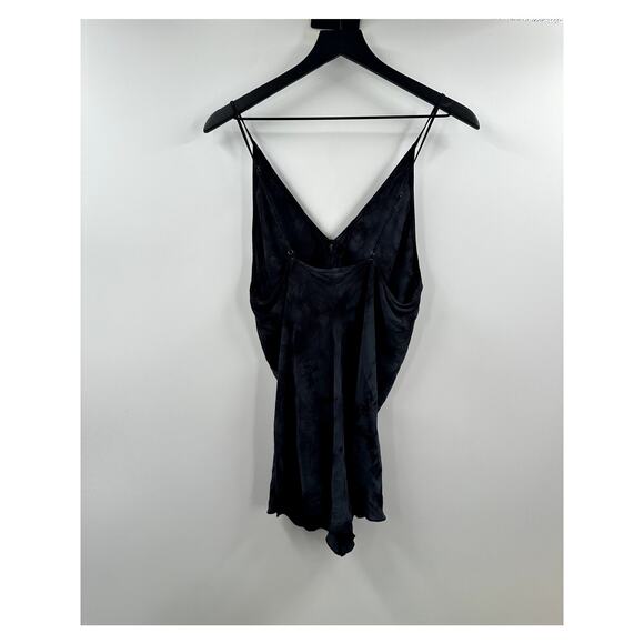 FREE PEOPLE Intimately Walkabout Tie Dye Romper Short Jumpsuit Washed Black S - Picture 8 of 10